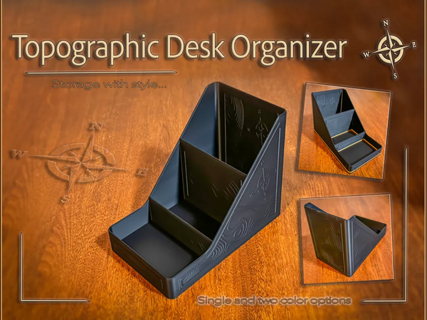 Topographic Desk Organizer
